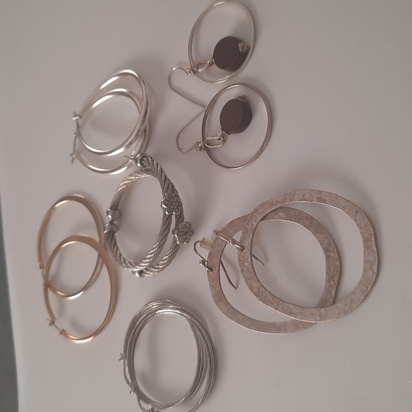 Womens assorted hoop earrings - Picture 2 of 4